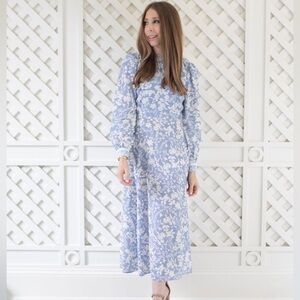 NWT- Antonio Melani x Born on Fifth Blue and White Dress